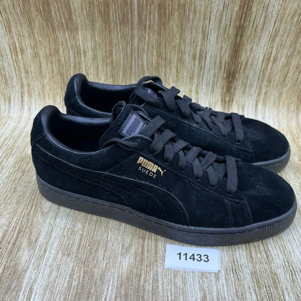 Puma Suede Classic Sneakers Men's Size 10 Mono Iced Black Shoes 360231-04